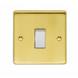 satin brass with white example