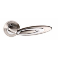 dual finish nickel lever door handles