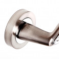 dual finish nickel lever and rose detail