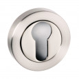 satin nickel with polished nickel euro profile