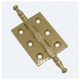Satin Brass With Steeple Finials