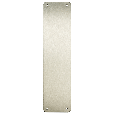 stainless steel sss push plate example with radiussed corners