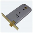 union horizontal lock polished brass