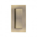 100mm Sliding or Pocket Door Flush Pulls Antique Brass