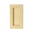 100mm Sliding or Pocket Door Flush Pulls Satin Brass