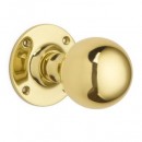 Croft Ball Rim Door Knobs 57mm Brass Bronze Chrome and Nickel