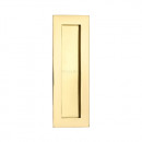 175mm Sliding or Pocket Door Flush Pulls Polished Brass