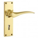 Croft Codsall Lock Lever Handles Brass Bronze Chrome Nickel