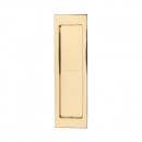 197mm Pocket Door Flush Pulls Polished Brass
