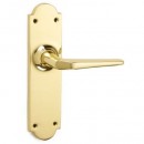 Brockton Latch Lever Handles Brass Bronze Chrome Nickel