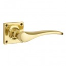 Croft Oxford Lever On Square Rose in Brass Bronze Chrome or Nickel