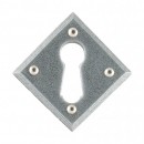 Diamond Keyhole Escutcheon Pewter