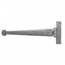 T Hinge Penny End Pewter 12 Inch