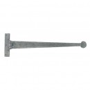 T Hinge Penny End Pewter 18 Inch