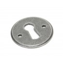 Round Keyhole Or Euro Escutcheon Pewter