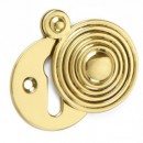 Croft Reeded Escutcheon in Brass Bronze Chrome Nickel