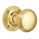 Croft Reeded Rim Door Knobs Brass Bronze Chrome Nickel 