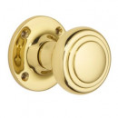 Stepped Rim Door Knobs Brass Bronze Chrome Nickel