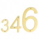 Croft Arial Font Door Numeral Brass or Bronze Chrome or Nickel