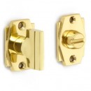 Croft Art Deco Turn And Release in Brass Bronze Chrome or Nickel