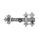 Kirkpatrick Surface Latch Bar in Black Argent Or Pewter Finish