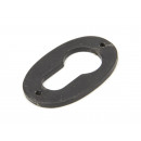 Keyhole Escutcheon External Beeswax Black