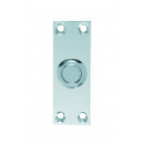 Chrome or Satin Chrome Rectangular Bell Push