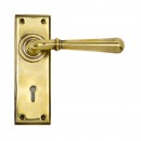 Anvil Newbury Lever Handles On Keyhole Backplate