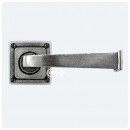 Finesse Design Pewter Allendale Door Handles on Square Rose