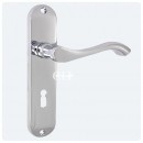 Andros Short Keyhole Lever Door Handle in Chrome