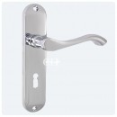 Andros Short Keyhole Lever Door Handle in Chrome