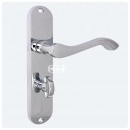 Andros Short Bathroom Lever Handle in Chrome