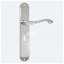 Andros Long Keyhole Lever Door Handle in Chrome