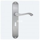 Andros Long Keyhole Lever Handle in Satin Chrome