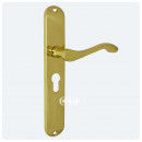 Andros Long Euro Lever Door Handle in Brass