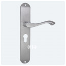 Andros Long Euro Lever Handle in Satin Chrome