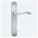 Andros Long Latch Lever Handle in Satin Chrome