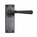 Anvil Newbury Bronze Lever Handles On Latch Backplate