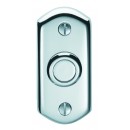 Shaped Chrome or Satin Chrome Bell Push