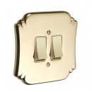 Brassart Art Deco Light Switches Brass Bronze Chrome or Nickel