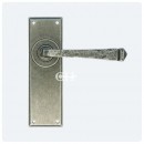 Avon Lever Handles on Plain Latch Backplate Pewter