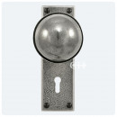Finesse Design Pewter Beamish Knobs on Keyhole Backplate