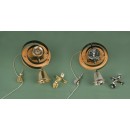 Period Internal Door Bell with Lady Or Flower Disc
