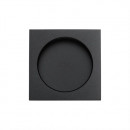 Square Pocket or Sliding door Flush Pulls Black