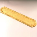 Brassart Early Georgian Finger Plate in Brass Bronze Chrome or Nickel