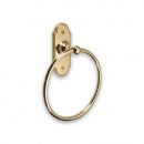 Brassart Princess Towel Ring on Plates Brass Bronze Chrome or Nickel