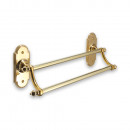 Brassart Princess Towel Rail on Plates Brass Bronze Chrome or Nickel