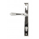 Anvil Regency Chrome Reeded Lever Handles On 92mm Backplate