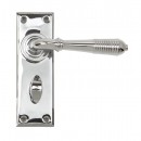 Anvil Regency Chrome Reeded Lever Handles On Bathroom Backplate