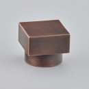 Croft Elements Square Cabinet Knobs In Brass Bronze Chrome or Nickel